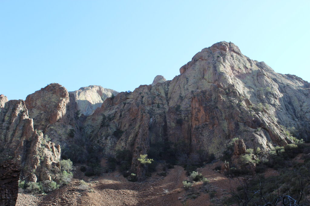 Rocks just out of the ground at Big Bend National Park. 