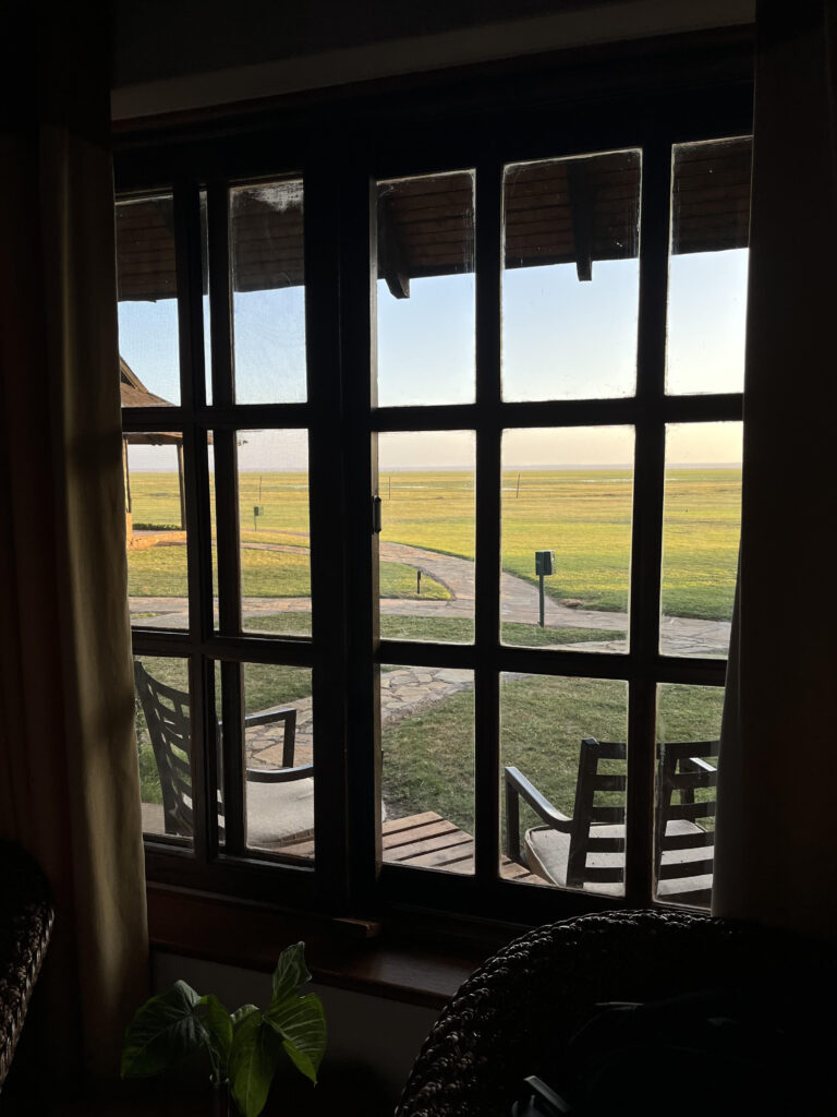 The view from our room in Amboseli!