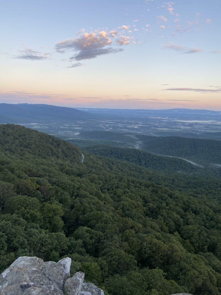 Humpback Rock at sunset. 