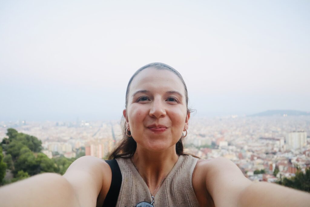 Me, enjoying the beautiful Barcelona view!